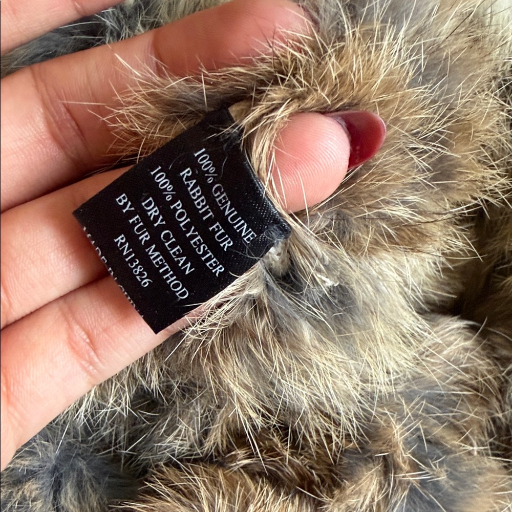 Genuine Rabbit Fur Coat